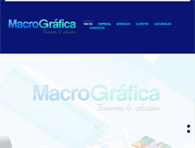 Tablet Screenshot of macrografica.cl